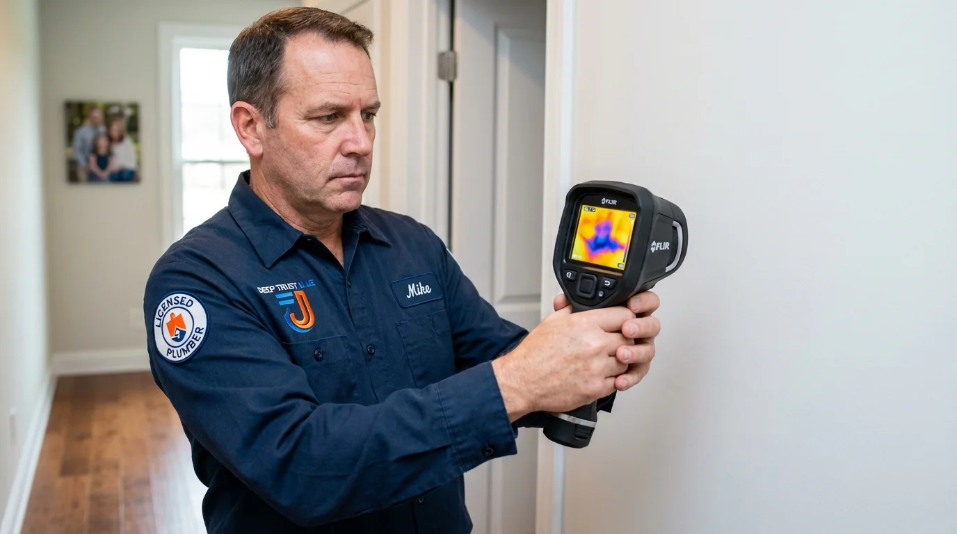Thermal imaging leak detection by Johns Plumbing LLC in Tulia